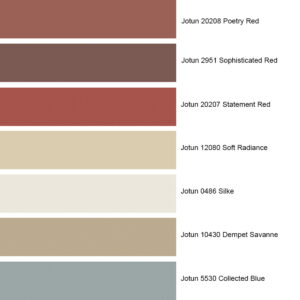 Fargepaletten Curated Living - Jotuns nye farger for 2023
