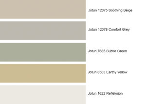 Palett med lyse fargetrender for 2024 fra Jotun